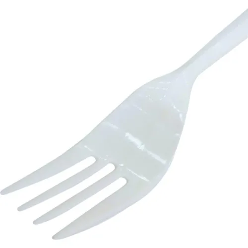 Plastic Forks - White - Bulk - Image 2
