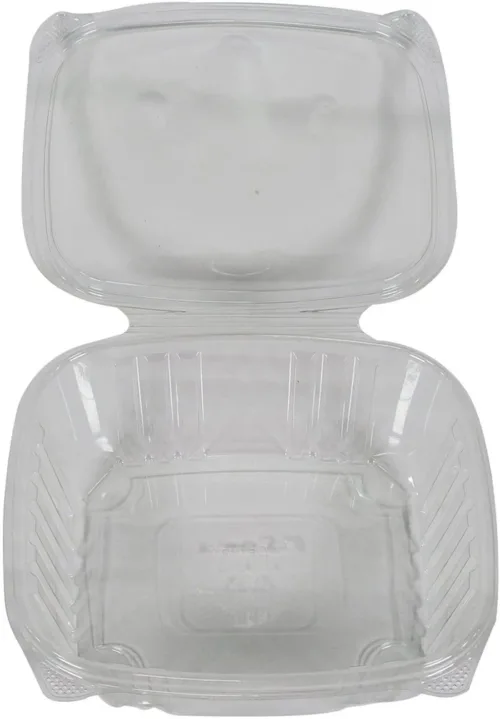 Hinged Deli Container - Clear - 32oz - Image 2