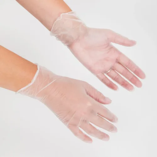 Clear Vinyl Gloves - Medium