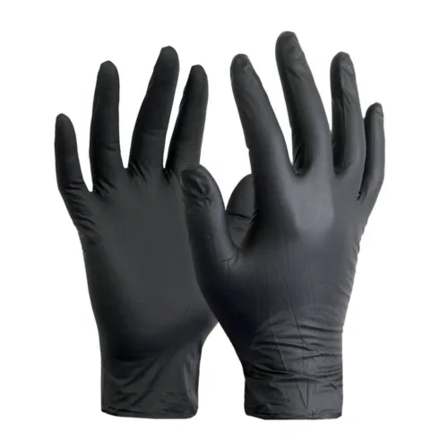 Nitrile Gloves - Large -Black