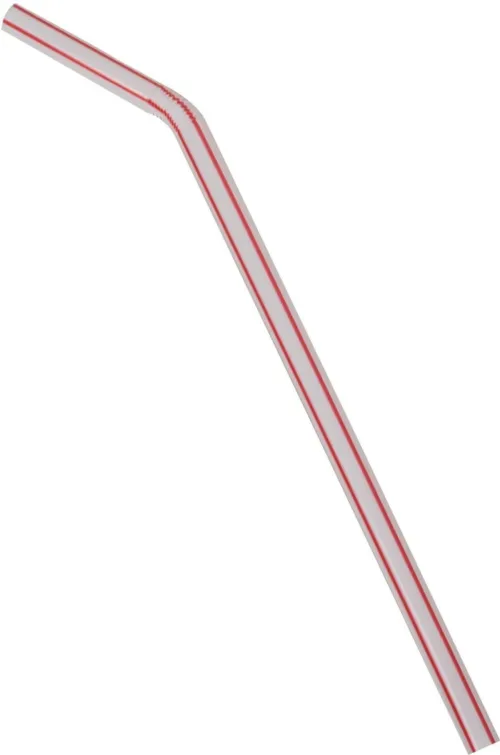 Plastic Straw - 8" Milkshake Wrapped 